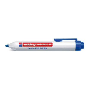 Marker permanentny retract 11 niebieski szer. kreski 1,5-3 mm