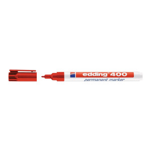 Marker permanentny 400 czerwony szerokość kreski 1 mm