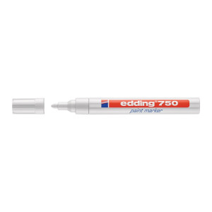 Marker lakierowy 750 biały szer. kreski 2-4 mm końcówka okrągła