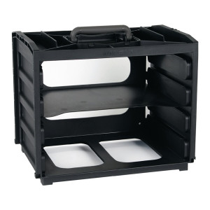 Moduł, prowadnica do skrzynek i-Boxx szer. 376 x gł. 265 x wys. 310 mm 4 półki