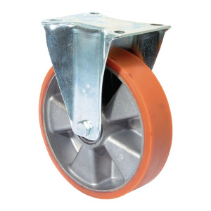 Kółko nieskrętne 200mm 600 kg obręcz z odlewu poliuretanowego 138 x 110 mm