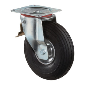 Koło pneumatyczne śred. koła. 200 mm nośność 75 kg z płytką
