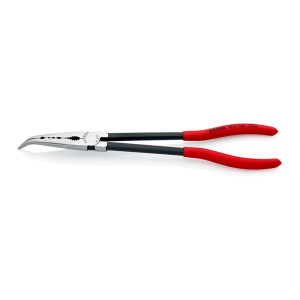 Szczypce montażowe dł. 280 mm polerowane odgięte pod kątem 40°