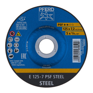 Ściernica tarczowa do zdzierania E 125-7 PSF STEEL