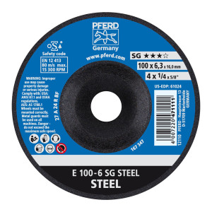 Ściernica tarczowa do zdzierania E 100-6 SG STEEL/16,0
