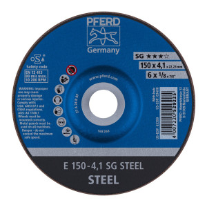 Ściernica tarczowa do zdzierania E 150-4,1 SG STEEL