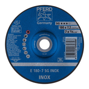Ściernica tarczowa do zdzierania E 180-7 SG INOX