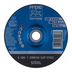 Ściernica tarczowa do zdzierania E 180-7 ZIRKON SGP STEEL