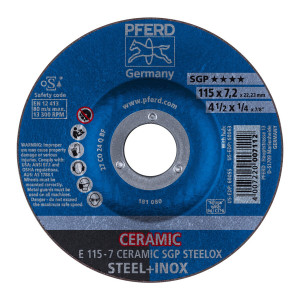 Ściernica tarczowa do zdzierania E 115-7 CERAMIC SGP STEELOX