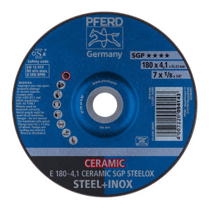 Ściernica tarczowa do zdzierania E 180-4,1 CERAMIC SGP STEELOX