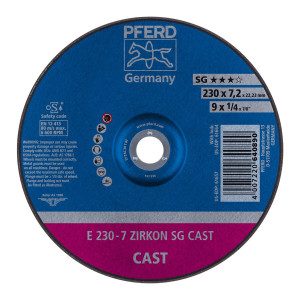 Ściernica tarczowa do zdzierania E 230-7 ZIRKON SG CAST