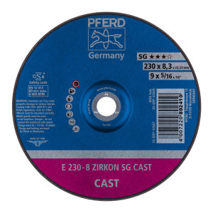 Ściernica tarczowa do zdzierania E 230-8 ZIRKON SG CAST