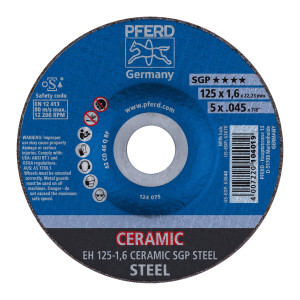 Ściernica tarczowa do cięcia EH 125-1,6 CERAMIC SGP STEEL