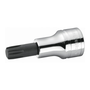 Klucz nasadowy trzpieniowy 1/2" z 6-rowkami 12 mm trzpień 63 mm