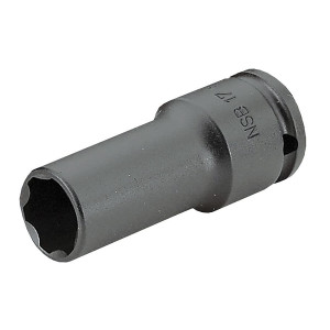 Klucz nasadowy udarowy 6-kątny 1/2" długi cienkościenny metryczny 24 mm