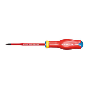 Wkrętak izolowany 1000V z ekstra cienkim grotem do śrub Pozidriv PZ2x125 mm