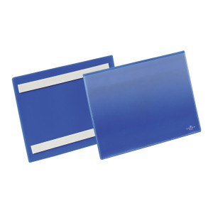 Kieszeń na etykietę 210x148mm niebieska samoprzylepna