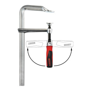 Ścisk śrubowy ślusarski stalowy GZ60-12KG uchwyt składany rozwarcie 600 mm