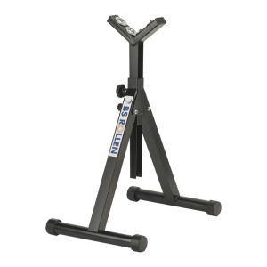 Wspornik materiału 4 rolki kulkowe śred. 25 mm wysokość 715–1060 mm
