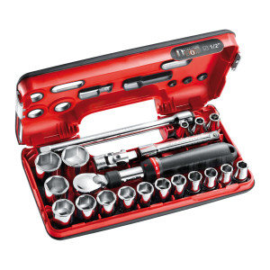 Zestaw 21 nasadek 1/2" 6-kątnych 8-32 mm SXL.DBOX1