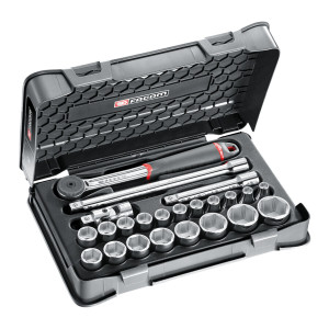 Zestaw 23 nasadek 1/2" 6-kątnych 8-32 mm S.161-3P6