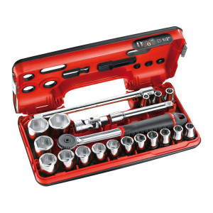 Zestaw 21 nasadek 1/2" 6-kątnych 8-32 mm S.161DBOX1