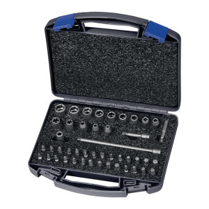 Zestaw nasadek udarowych 700 KS 46 OL 46 szt. 1/4 6-KT./E/Płaskie/PH/PZD/i6-KT./T/XZN