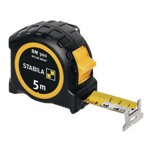 Miara kieszonkowa BM 300 długość 5 m szerokość 27 mm mm/mm EG II PC-ABS / TPE EASY-CLIP STABILA