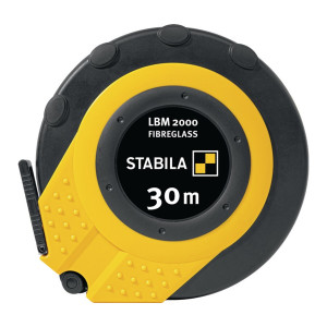 Taśma miernicza w obudowie kapsułowej LBM 2000 FIBERGLASS 30 m szerokość taśmy 13 mm cm z włókna szklanego EG III PC-ABS / TPE STABILA