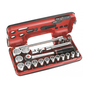 Zestaw nasadkowy z grzechotką 1/2" 8 - 32 mm detection box SL.DBOX501 FACOM