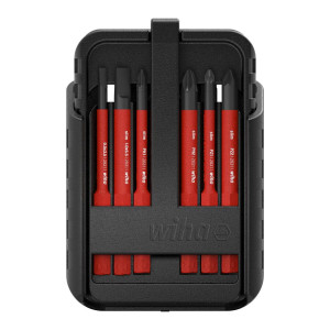 Zestaw trzpieni wymiennych slimBit VDE 12-części 3,5-5,5mm PH1-2 PZ1-2 PZ/S1-2 T10-T25 43162 Wiha