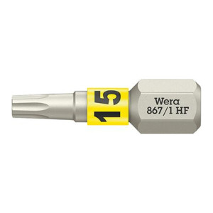 Bity 867/1 TORX® HF ciągliwo-twardy, T15x25 mm z funkcją przytrzymywania Wera