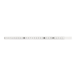 Taśma miernicza samoprzylepna 2 m x 13 mm biała prawa BMI