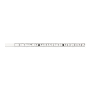 Taśma miernicza samoprzylepna 10 m x 13 mm biała lewa BMI