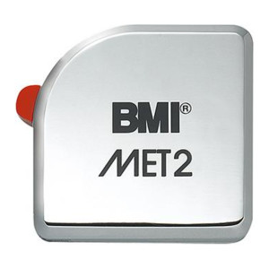 Taśma miernicza kieszonkowa MET2 2 m x 13 mm biała BMI