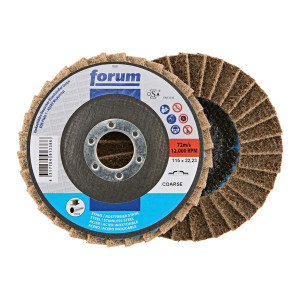 Ściernica listkowa włókninowa, wypukła, Ø zew. 115 mm, ziarnistość zgrubna Forum