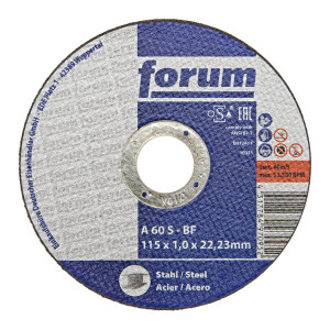 Tarcza do cięcia stali, cienka, 115 x 1,0 mm, T41 prosta Forum