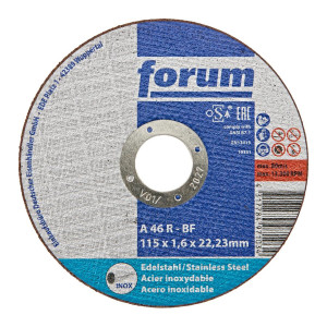 Tarcza do cięcia stali nierdzewnej, INOX 115x 1,6 mm, T41 prosta Forum