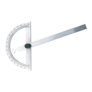 Kątomierz stalowy chromowany 0-180° tarcza 150 mm Forum