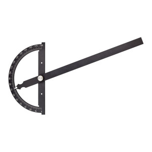 Kątomierz metalowy półokrągły 0-180° tarcza 150 mm Fortis