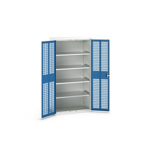 Szafa metalowa z drzwiami skrzydłowymi wentylowana 4 półki 1050x550x2000 mm bott