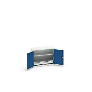 Szafa warsztatowa metalowa z 2 półkami i 1 szufladą 800x350x600 mm bott