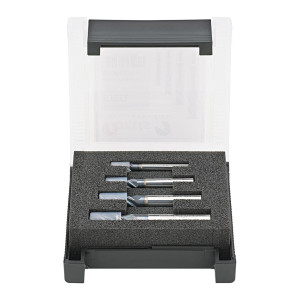 Frez trzpieniowy pełnowęglikowy zestaw HPC STEEL DIN 6527 Carapace+ 6-12 mm Fortis