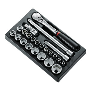 Moduł nasadek 1/2" 6-kątnych MOD.SL161-36