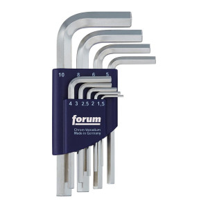 Zestaw kluczy imbusowych 9 szt. 1,5-10 mm DIN 911 Forum