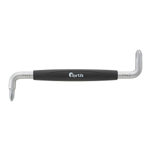 Klucz trzpieniowy kątowy PH2/PH3 stal CrV 150 mm Fortis