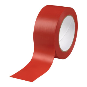 Taśma do oznakowania podłogi Easy Tape PCW kolor czerwony szer. 50mm