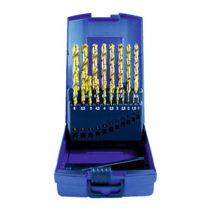 Zestaw 19 wierteł HSS-E Co5% w kasecie plastikowej 1-10 mm