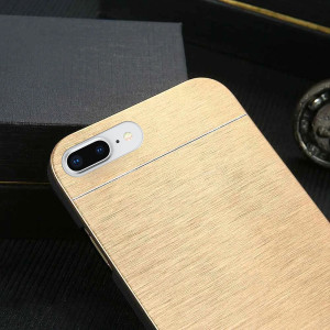 Aluminiowe etui (case) do Iphone 7 Plus / 8 Plus - Gold - back obudowa