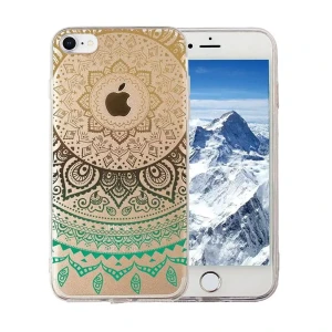 Etui do iPhone 8/7 silikonowe przezroczyste ze wschodnim wzorkiem